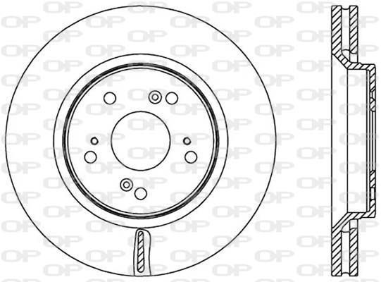 OPEN PARTS Тормозной диск BDR2516.20